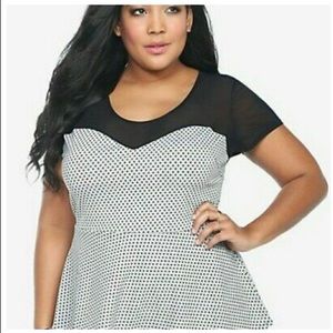 Torrid peplum top